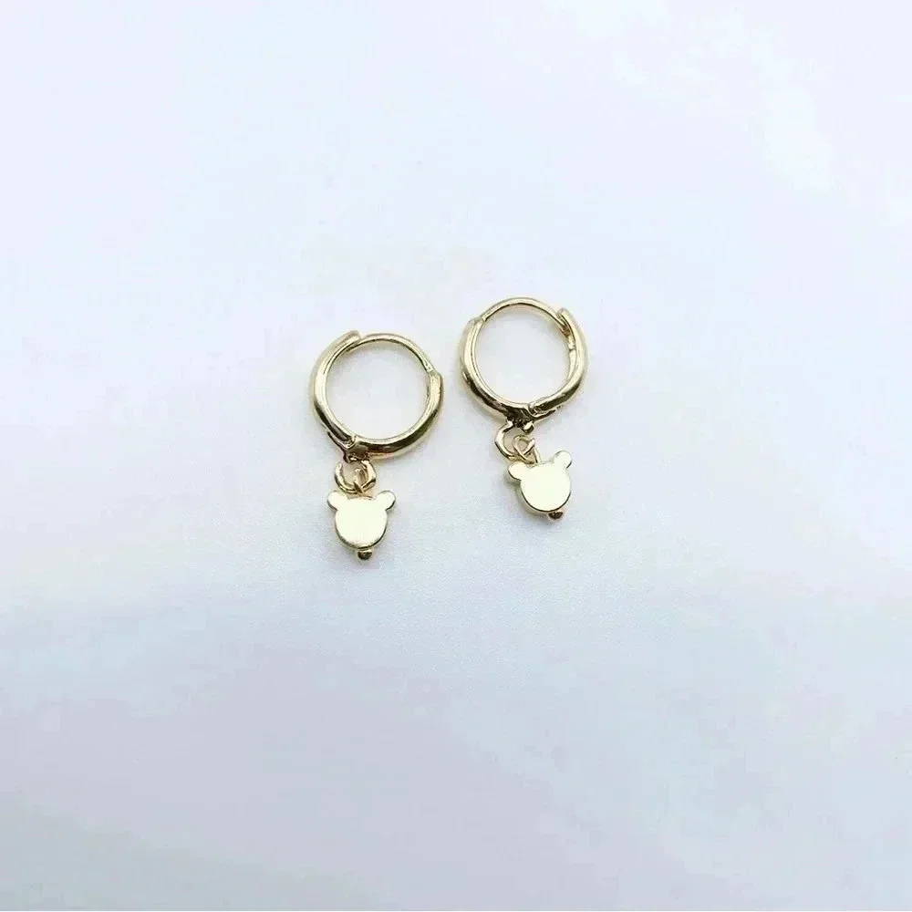 Mickey Petit Drop Hoops Earrings